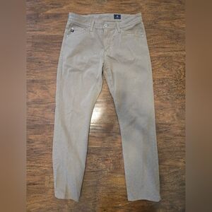 AG Adriano Goldschmied EVERETT Straight Beige Pants Mens Size 31x32